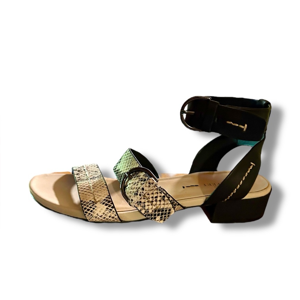 Naked Feet Zeke Snake Print Genuine Leather Strappy Sandals 10 - Picture 6 of 16